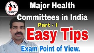 Major Health Committees  Planning Committees in India  Simplified [upl. by Nyrad]