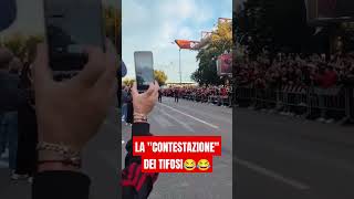 LAquotCONTESTAZIONEquot DEI TIFOSI DEL MILAN😱😱 serieatim acmilan calcio milannews viralvideo [upl. by Yreneh898]