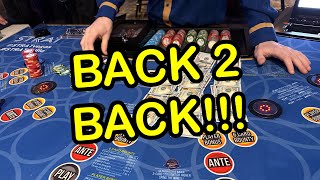 3 CARD POKER in LAS VEGAS BACK TO BACK [upl. by Inej]