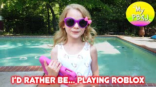 My PB and J  Id Rather Be Playing Roblox Official Music Video [upl. by Richella]