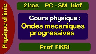 Ondes mécaniques progressives 2 bac  Lessentiel du cours [upl. by Kirkwood]