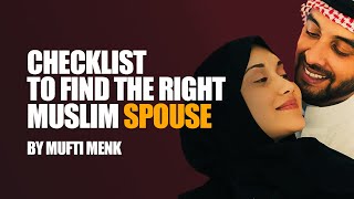 Use This Checklist To Find The Right Muslim Spouse  By Mufti Menk [upl. by Notkcorb608]