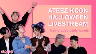 ATEEZ KCON Halloween Party live being iconic [upl. by Llednor]