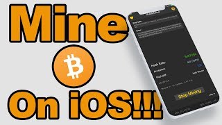 Mining Bitcoin  Crypto Currencies on iPhone using MobileMiner for iOS No Jailbreak [upl. by Lupien]