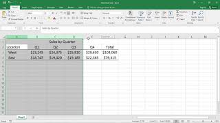 How to Center a Title Across a Table in Excel Center Title Center Heading [upl. by Eissehc]