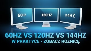 60Hz VS 120Hz VS 144Hz w praktyce  Zobacz Różnicę [upl. by Paapanen15]