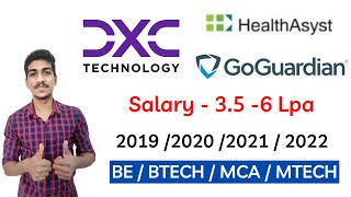 DXCGoGuardian Recruitment 2021DXC Technology Off Campus Drive Freshers Hiring 202020212022 [upl. by Gniliem728]