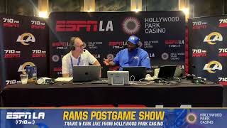 WHAT A COMEBACK FOR THE RAMS Celebrate the win with Travis amp Kirk now [upl. by Adnolaj]