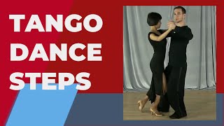 Tango dance steps  Tango basic steps for beginners [upl. by Athalee184]