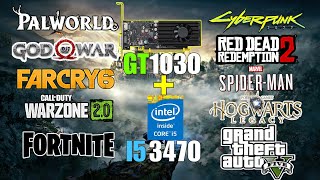 NVIDIA GT 1030  i5 3470 TEST IN 10 GAMES Mansoor Benchmark [upl. by Maryn]