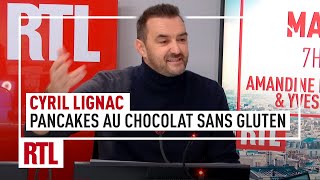 Cyril Lignac  pancakes au chocolat sans gluten [upl. by Elrebmik]