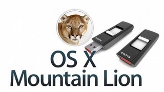 How to create an OS X 108 Mountain Lion USB install drive [upl. by Eignat]