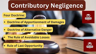 Contributory Negligence in tort Four Doctrines with case laws llb  llm lawoftort law [upl. by Oel598]