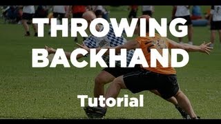 Ultimate Frisbee Tutorial  Throwing a Backhand [upl. by Nwahsiek703]