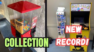 Collecting MONEY From 3 Vending Machines BIG HAUL  Mini ClawCandy MachinePAC Man [upl. by Egdirdle]