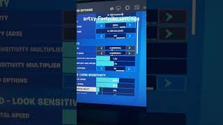 Artzy Fortnite settings ￼ [upl. by Hume]