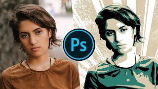 How to Create Vector Style Portrait in Photoshop [upl. by Janna]