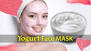 8 BEST YOGURT FACE MASK  YOU CAN MAKE AT HOME DIY SCHOOL [upl. by Myrlene5]