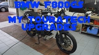 BMW F800GS My Touratech upgrades [upl. by Eibber802]