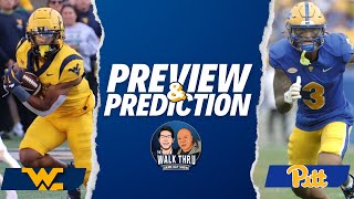 PREVIEW  PREDICTION WVU vs Pitt [upl. by Anitnoc]