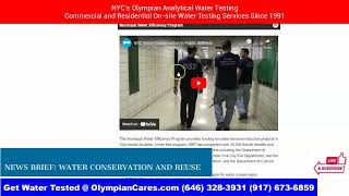 NYC Water Quality Testing  Water Conservation Reuse [upl. by Nevak]