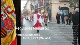 Regulares de Melilla ANTEQUERA Semana Santa 2018 [upl. by Ayanat601]