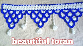 beautiful and easy toran design  jhalar ki design  new toran design  crochet toran pattern [upl. by Luemas]