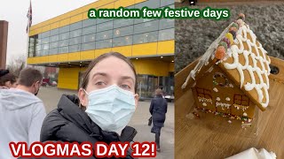 Ikea trips gingerbread houses and cinnamon buns vlogmasday12 [upl. by Oys]