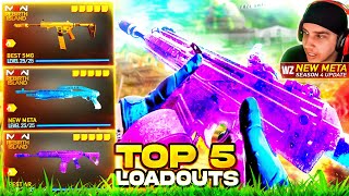 TOP 5 NEW META LOADOUTS in Rebirth Island Warzone Update Best Class Setups [upl. by Eenej]