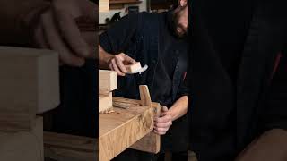 Making wedges for tusk tenons ateliermateus marcenaria woodworking [upl. by Gina27]