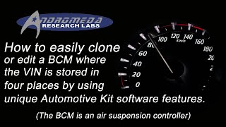 How to clone BCM Modules or VIN changeVIN edit a BODY CONTROLLER with the VIN stored in four places [upl. by Eirojam635]