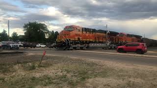 Southbound BNSF Coal Train passing through Monument Colorado [upl. by Yentuoc442]