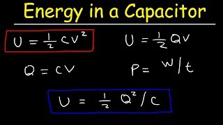 How To Calculate The Energy Stored In a Capacitor [upl. by Apfelstadt]