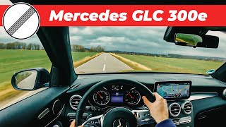 Mercedes GLC 300e 330Hp  Autobahn Review NO SPEED LIMIT 226kmh Rainy [upl. by Acireit263]