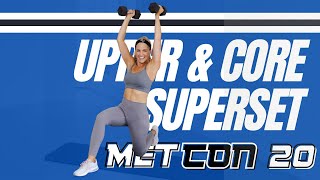 30 Minute Upper Body amp Core Supersets Workout II METCON Day 20 [upl. by Amer]