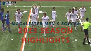 2023 Macalester Mens Soccer Highlights [upl. by Donica]