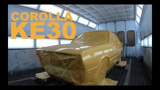 Toyota Corolla Ke30 Resprayed In Flare Yellow Pearl [upl. by Ahsoek]