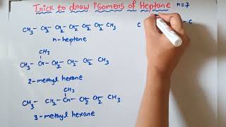 Trick to draw isomers of any Alkane [upl. by Ahsilek]