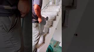 Tempered glass handrail installation Good tools and machinery make work easy [upl. by Bambi]