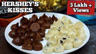 How to make Hersheys Kisses Chocolate at Home Recipe  Homemade White Chocolate [upl. by Eiderf]