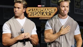 Will Poulter buffs up for Adam Warlock  Guardians of the Galaxy 3 [upl. by Vullo]