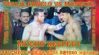 pesaje Canelo vs Munguía De La Hoya es un Mfioso y Rtero Canelo es desleal robs y tricion€s [upl. by Shanahan753]