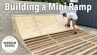 Building a Mini Ramp Halfpipe Start to Finish [upl. by Arikahs]