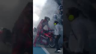 A double burnout to celebrate the end of an amazing season 🔥  2024 SpanishWorldSBK 🇪🇸 [upl. by Prince]