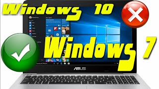 Cambiar de Windows 10 a Windows 7 Acelera tu PC  Volver a Windows 7 quitar windows 10 lento [upl. by Gerk]