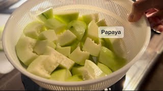 Chicken amppapaya with coconut milk recipe [upl. by Arakaj]