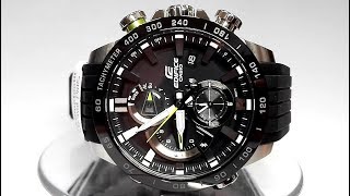 Casio Edifice EQB800BR1A Bluetooth Smart Solar powered watch 2018 [upl. by Anad]