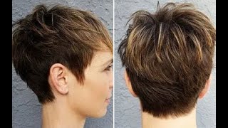 Very Short Layered Pixie Haircut for women  How to cut Pixie Hair [upl. by Zoa]