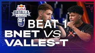 BEAT 1  JUJOY 30  BNET vs VALLEST  Octavos  Red Bull Batalla De Los Gallos [upl. by Anihtyc]