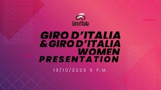 Giro d’Italia amp Giro d’Italia Women 2024 Presentation [upl. by Eyllom624]